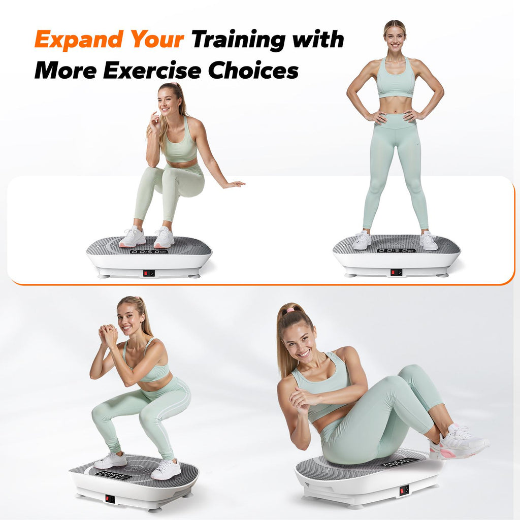 330LBS Capacity Vibration Plate Full Body Lymphatic Slim Fitness Machine
