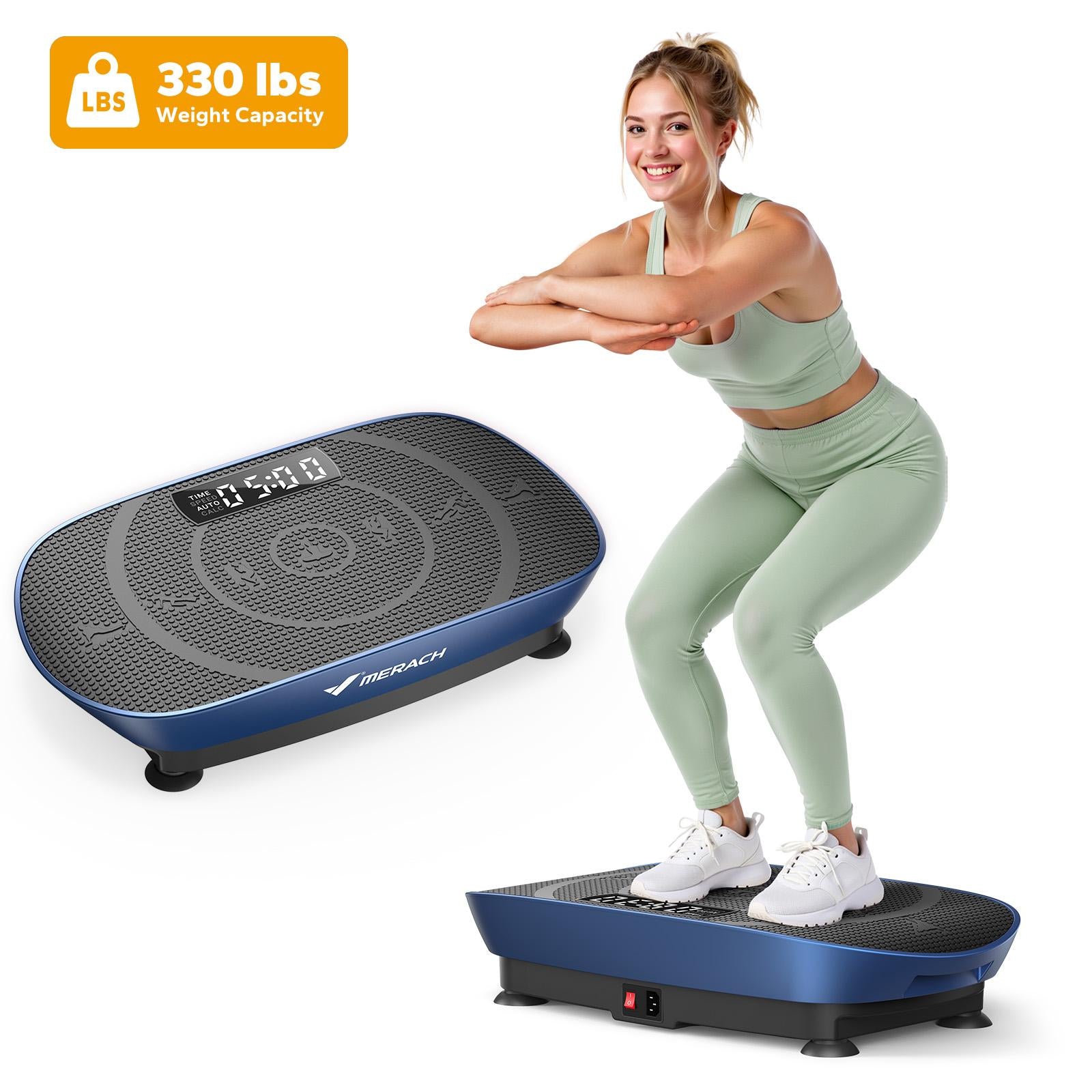 330LBS Capacity Vibration Plate Full Body Lymphatic Slim Fitness Machine